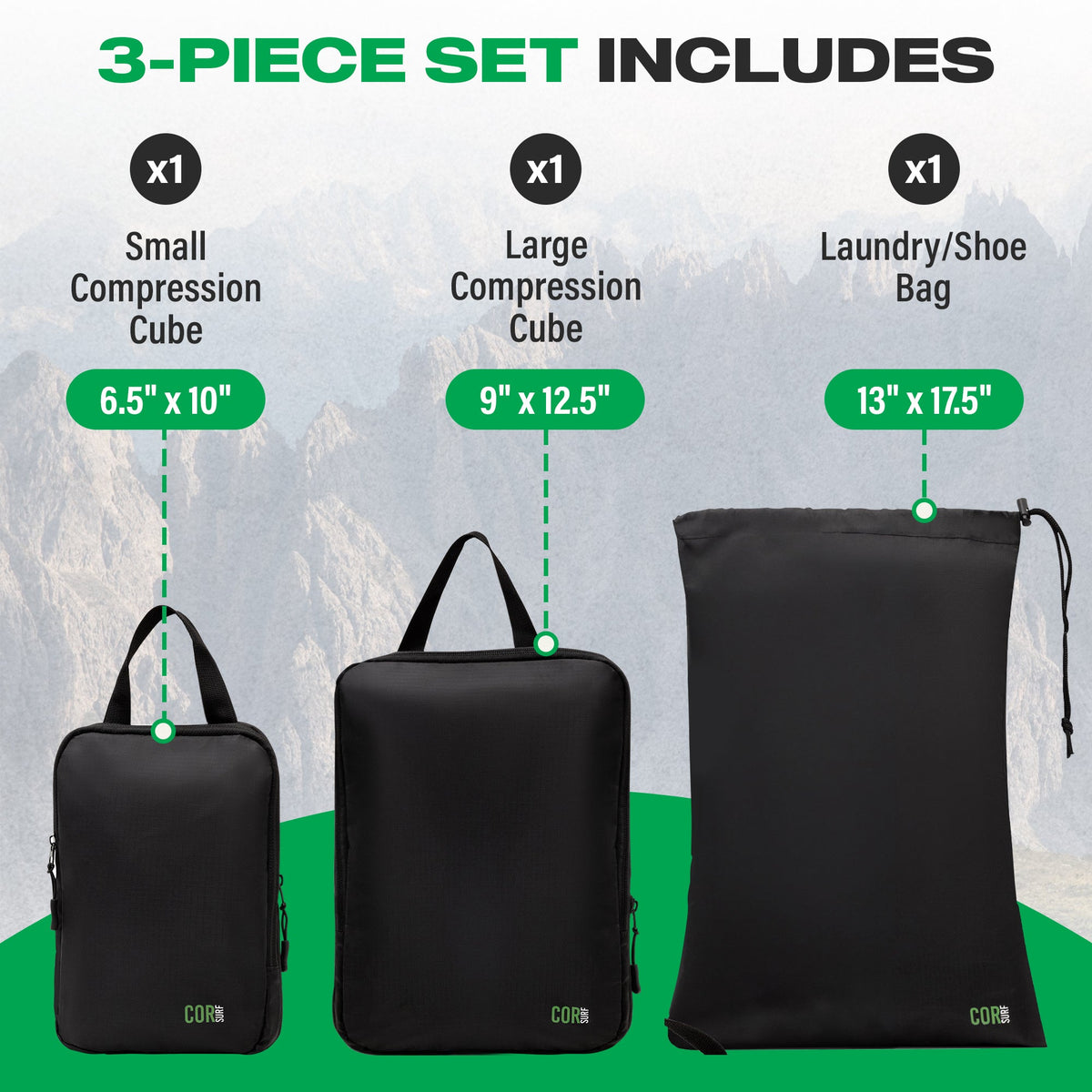 COR Compression Packing Cubes