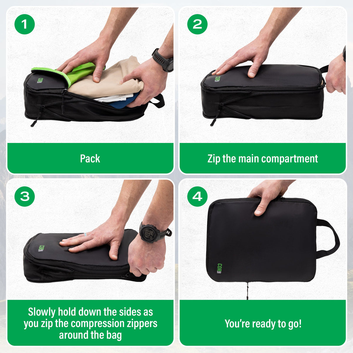 COR Compression Packing Cubes
