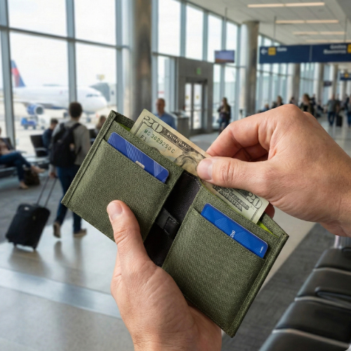 COR Bifold Travel Wallet — Cash & Cards